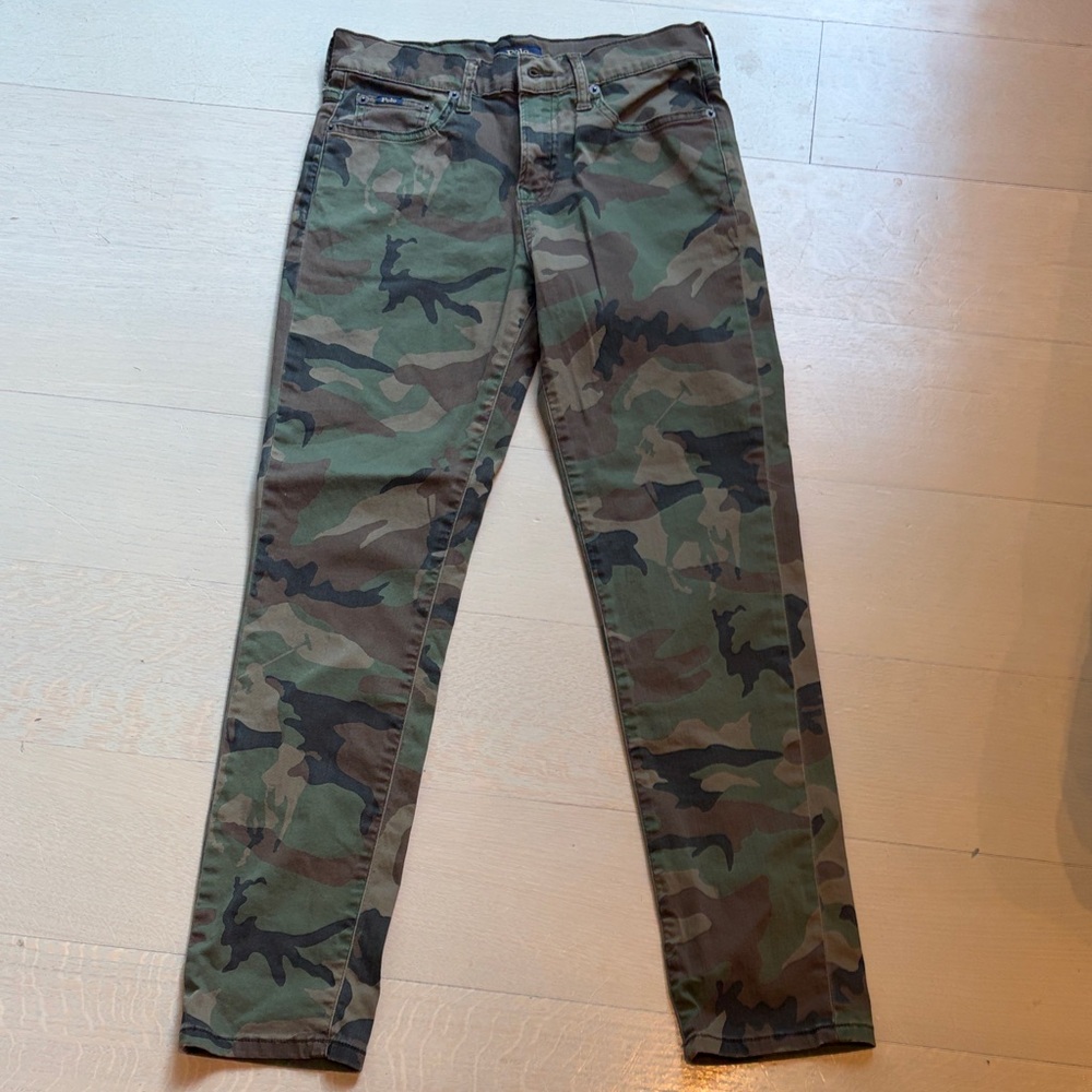Ralph Lauren Kids Camo Slim Jeans - Green/Brown/Black